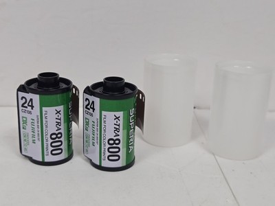 2 Rolls Fujicolor Superia X-tra 800 35mm Film 24 exp 