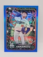 2024 Topps Holiday Yoshinobu Yamamoto #H88 Blue Metallic Glitter (RC)   H1