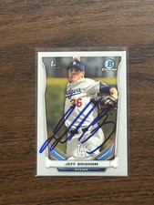 2014 Bowman Chrome Draft CDP66 Jeff Brigham IP Signed Autographed 