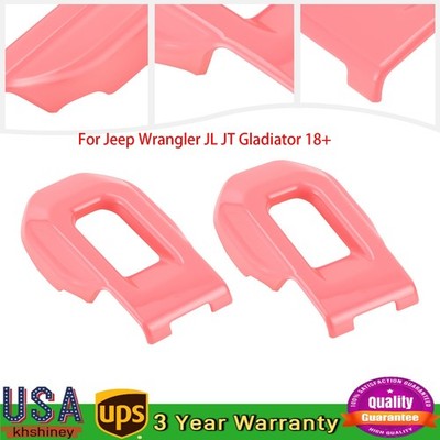 For Jeep Wrangler JL JT Gladiator 18+ Engine Hood Lock Latch Buckle Trim (2PCS)