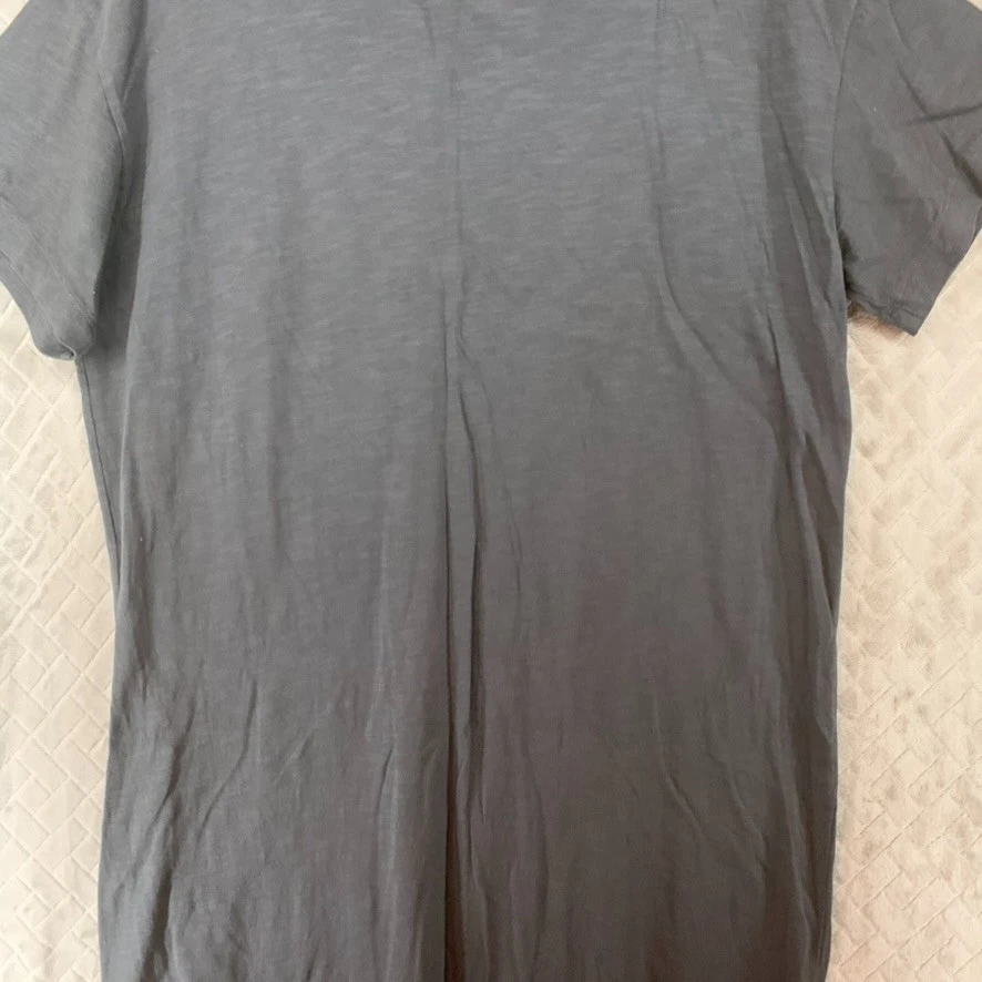 Old Navy Mujer XXL Camiseta Vestido Gris Largo Midi Manga Corta 100% Algodón Foto 4 de 4