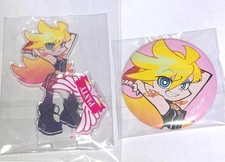 Panty Stocking Acrylic Stand Tin Badge Panty Set FamilyMart Limited Japan