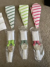 Kuhn Rikon Set of 3 Classic Shears w/ Gift Boxes NEW QVC K97706 Stripped Boxes