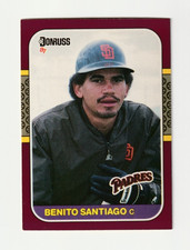 1987 DONRUSS Opening Day - Benito Santiago #148 RC Padres