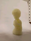 Fenton Uranium Glass Figurine- Praying Boy