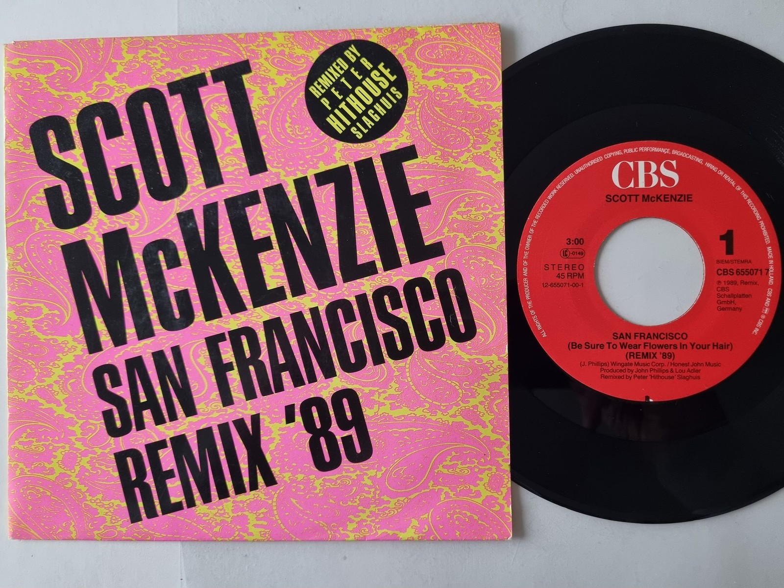 Scott McKenzie - San Francisco (Remix '89 & Original Version) 7'' Vinyl Holland