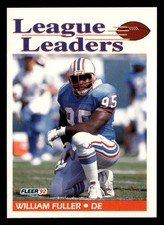 William Fuller 1992 Fleer League Leaders #460 Houston Oilers *216