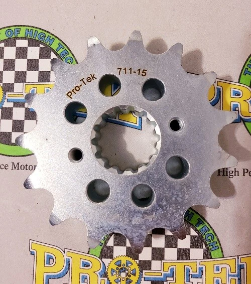 Piñón delantero Pro-tek Ducati 525 paso 14T 15T 1999 2000 2001 2002 PLC 996 Foto 3 de 4