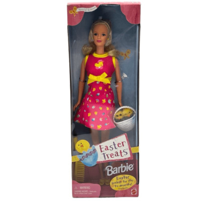 Mattel Vintage 1999 Special Edition Easter Treats Barbie In Box