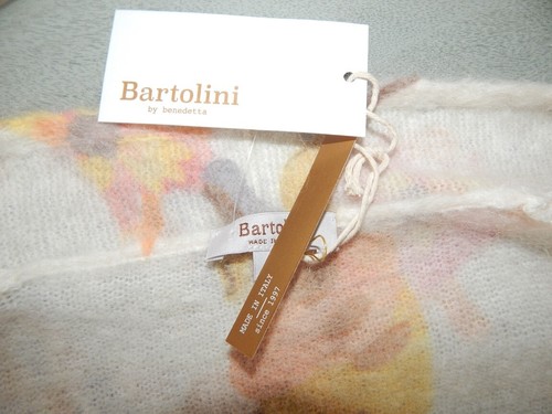 Neu mit Etikett Bartolini Italien Mohair-Mischung Blumendruck vorne offen Jacke Dalia Small - Bild 8 von 8