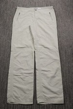 Columbia Titanium Women's Hiking Pants Lightweight Tan Size 6 33x31 Pockets Y2K