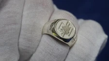 Ukrainian Military Azov Heroes Not Die  Signet Mens Ring Sterling Silver 925