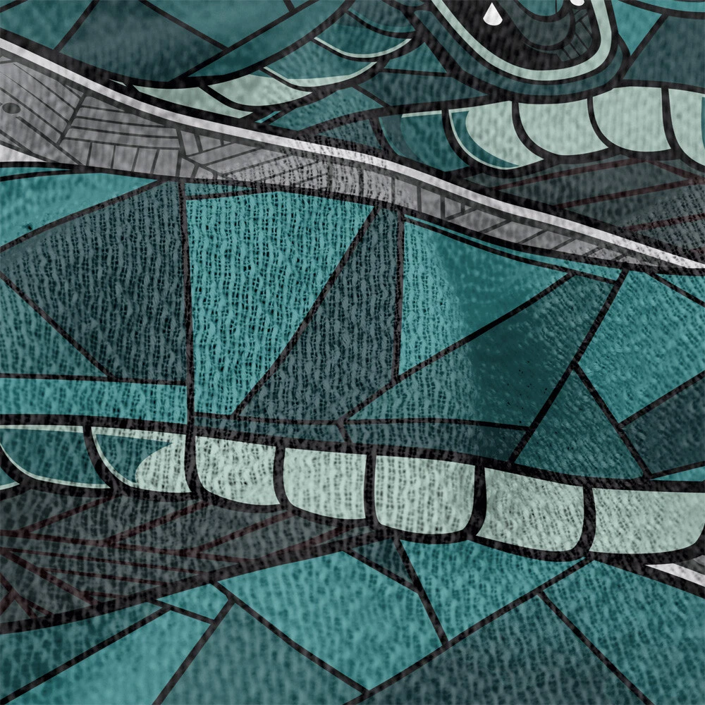 Harry Potter Blanket, 50"x60" Line Style Slytherin Woven Blend Throw