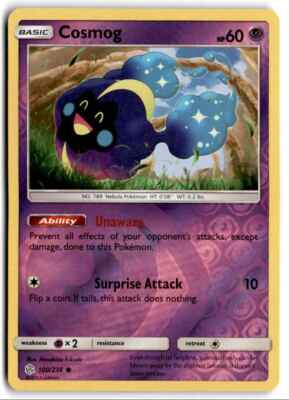 2019 Sun & Moon - Cosmic Eclipse Cosmog Basic/Common/Reverse Holo #100