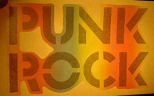 PUNK ROCK VINTAGE 1970's GLITTER IRON ON TRANSFER B-23