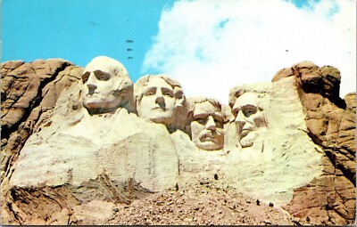 Mount Rushmore Black Hills South Dakota Tacoma Washington Pm Wob Postcard