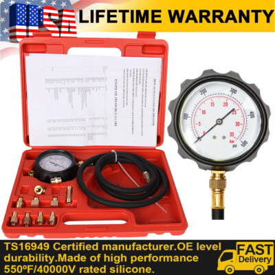 #ad Engine Oil Pressure and Transmission Fluid Diagnostic Meter Tester Tool 500 PSI $29.59