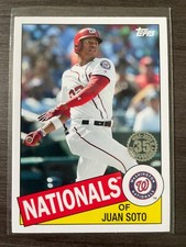 2020 Topps 1985 Juan Soto 35th Anniversary Throwback Insert #85TB-46