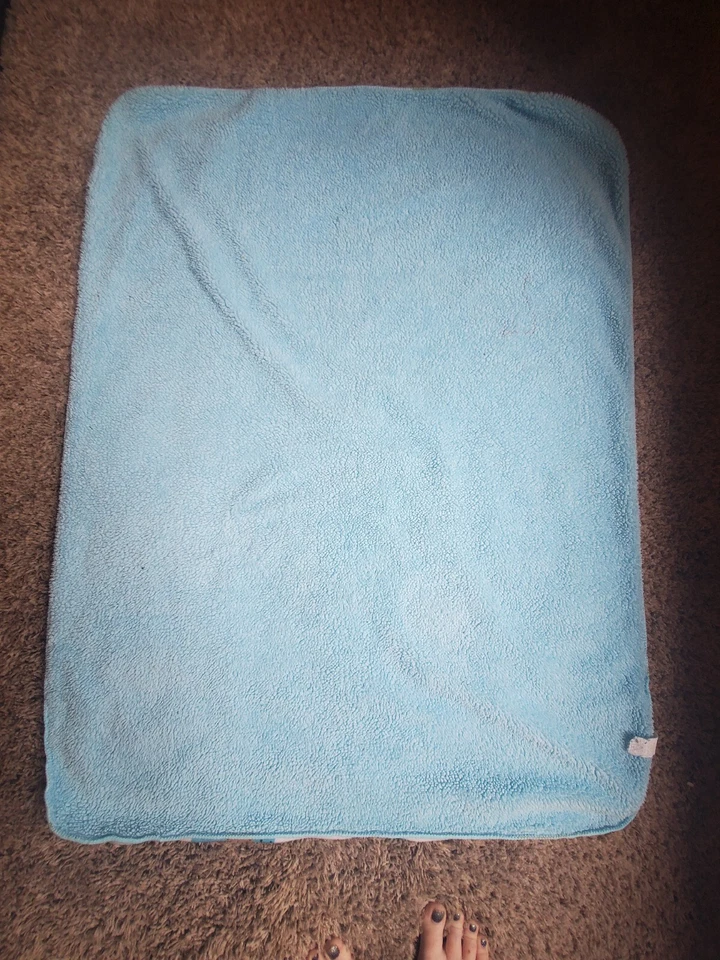 Manta azul safari selva peluche bebé cómodo Sherpa jirafa mono elefante Foto 4 de 4