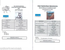 Huntseat Saddle & Snaffle Bridle INSTRUCTIONS ONLY 1/9 Traditional scale Breyer 