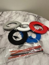 Brand New 5M CAT6 UTP 32AWG Slim Flat LAN/ETHERNET RJ45 Cable with cable ties.