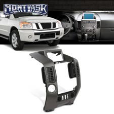 68257-7s500 Fit For 2004-2006 Nissan Titan Armada Center Dash Radio Ac Bezel