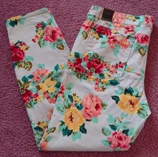 Women's Vintage Soft Floral Metaphor Pants Size 16