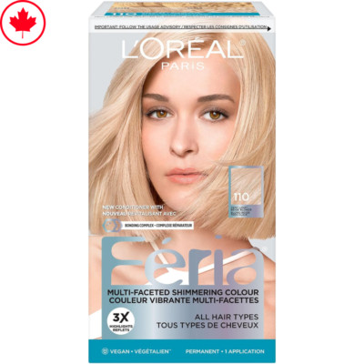 L Oréal Paris Feria #110 Very Light Beige Blonde Permanent Hair Dye - Pack of 1