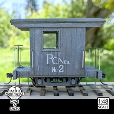 PNWM - 1:48 - On2/On30 Narrow Gauge "Industrial Caboose" Kit