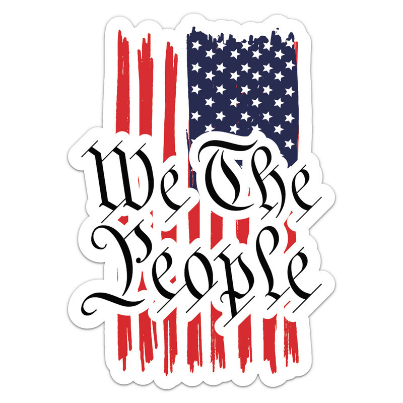 We The People Flag Vinyl Sticker Auto Car Truck Wall Laptop