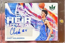2022-23 Court Kings Chet Holmgren Heir Apparent Rookie Jade Variation Auto SP RC