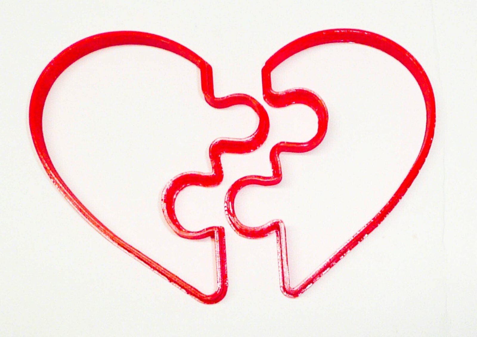 Heart Puzzle Pieces Love Valentines Wedding Anniversary Cookie Cutter Usa Pr3325
