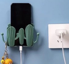 Wall Mount Phone  Holder Adhesive Cell Phone Charging Holder Remote Control Stan