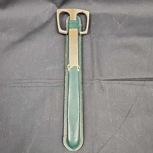 Vintage Solingen Scissors & Letter Opener Set with Leather Case Forged In Italy