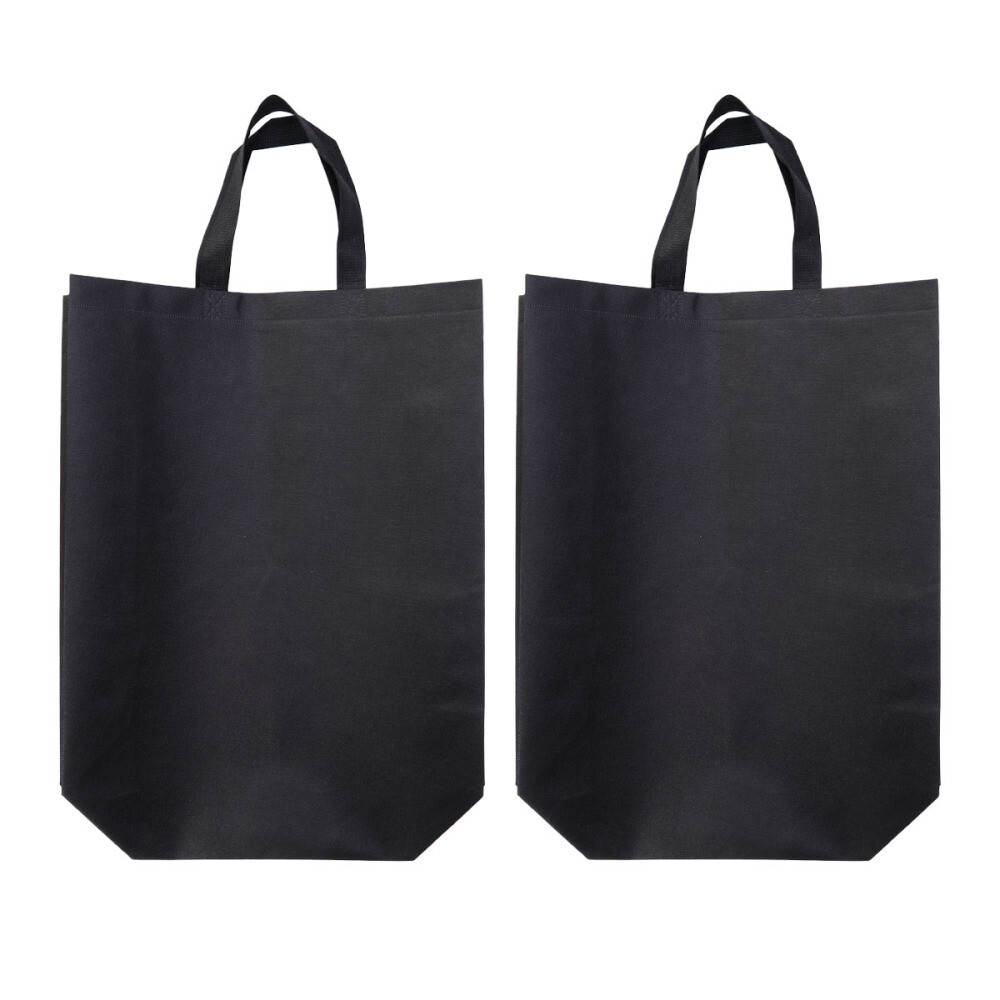 2 Pack Foldable Non-Woven Reusable Grocery Shopping Bags