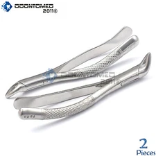 Extracting Forceps Set Of 2 - 150S & 151S Serrated - Surgical Dental Instruments