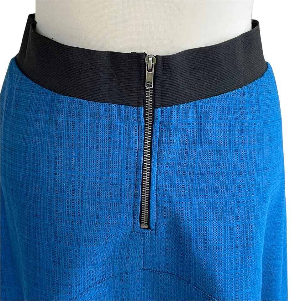 Falda Kelly Clinton Mujer Talla 10 Azul Haze Línea A Falda Conocida Longitud Cremallera Trasera Foto 3 de 4