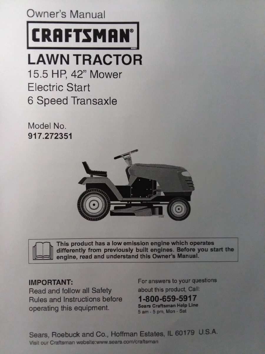 Craftsman 15.5 hp on sale riding mower parts