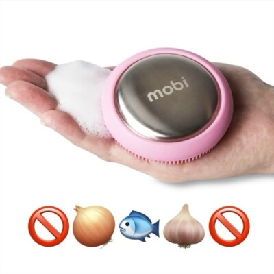 #ad Mobi Stainless Steel Soap Bar Odor Remover Hand Soap Kitchen Garlic Fish Onion $12.99