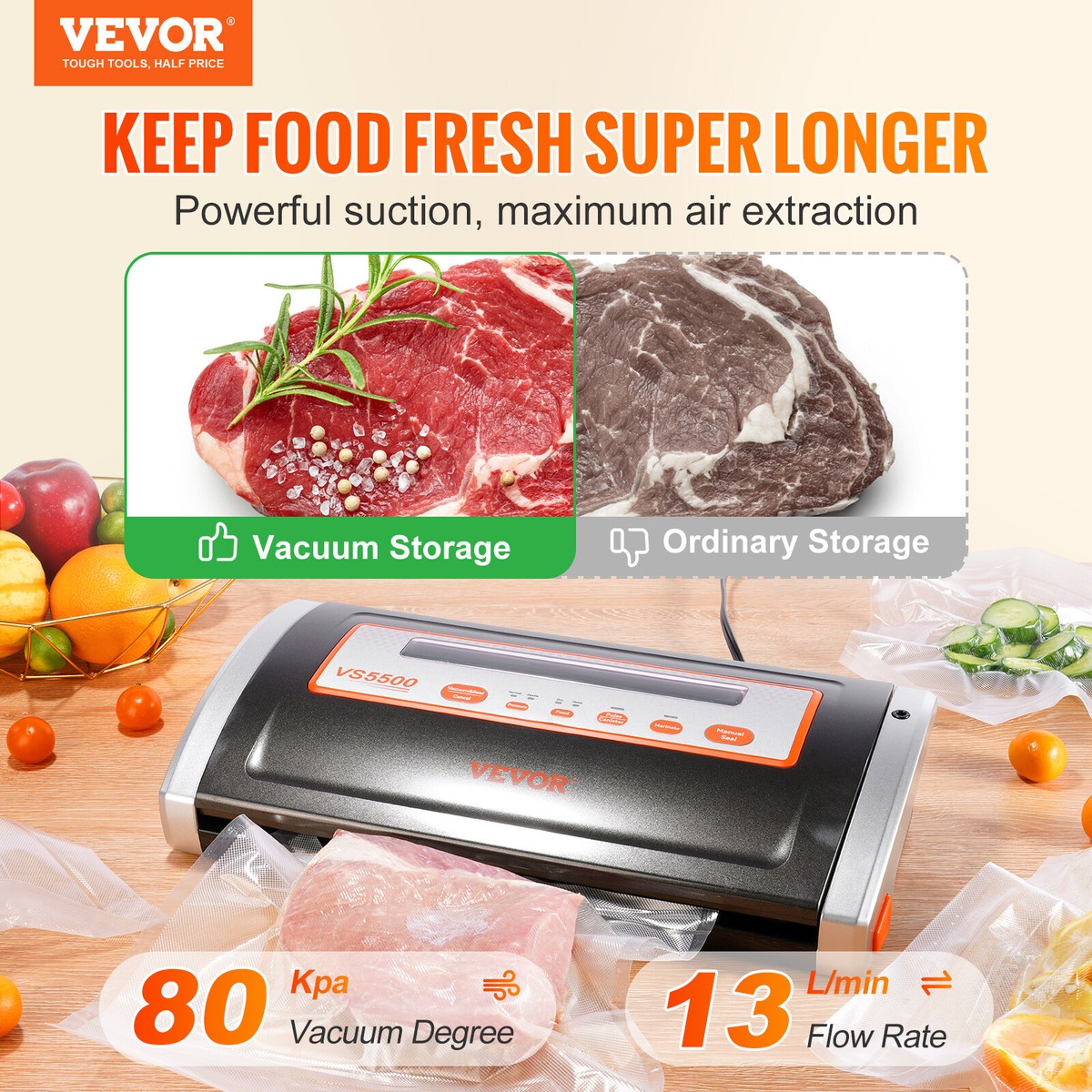 Macchina sottovuoto, sigillatore sottovuoto per alimenti freschi