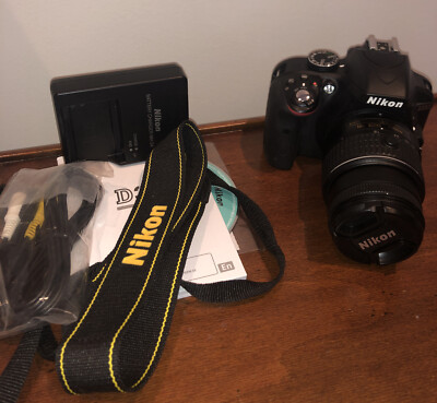 Nikon D3300 DSLR MP HD 1080p Camera With 18-55mm Lens Black Kit  845251067798|