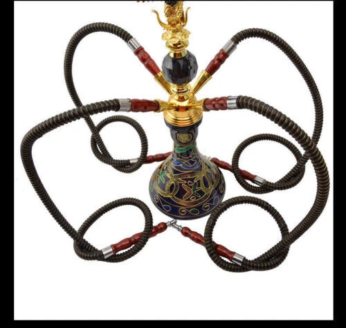 Elegant Fine Large 52cm Shisha Hookah Four Hose Handmade Traditional Gift XMAS - Picture 26 of 55