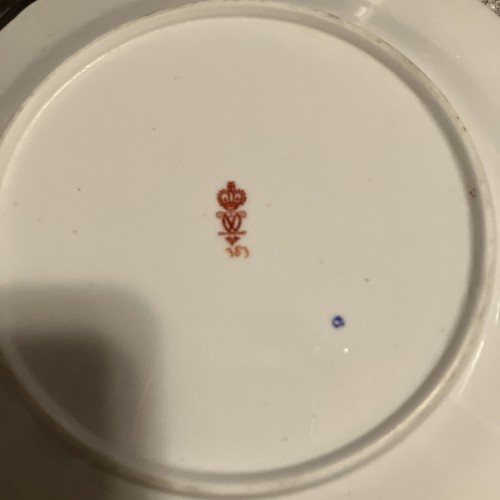 Royal Crown Derby KINGS 383 GADROONED EDGE PLATES c.1886 STAMP 8 3/4" Set of 2. - Bild 12 von 14