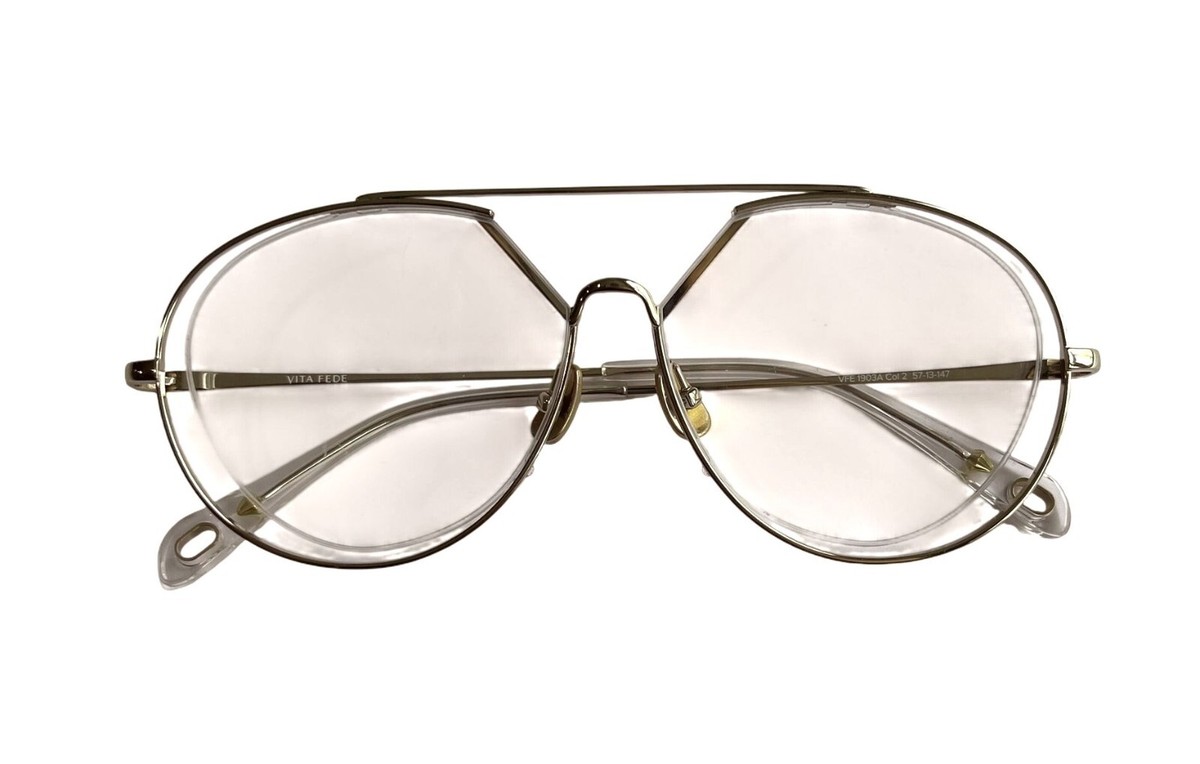 Vita Fede Isla Grande Eyeglass Frames in Rose Gold | eBay display picture 3