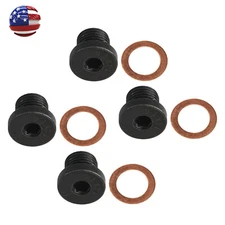 4x Oil Drain Plug Screw with Gasket M14x1.5 for Audi Volkswagen Porsche N0160276