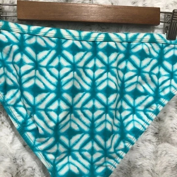 Parte inferior de bikini traje de baño Zero XPosur para niñas, 16 XL azul/blanco Foto 4 de 4