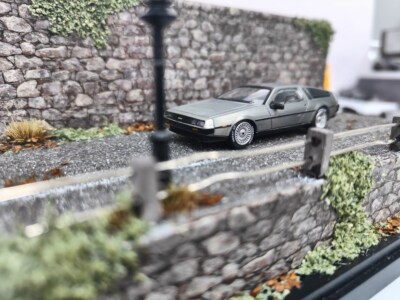 MJ 1/64 バックトゥザフューチャーDMC-12 デロリアンI II III MJ 1:64 DMC-12 DeLorean Back To The Future Time Machine