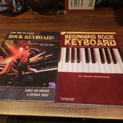 Rock Sheet Music Keyboard Play-Along Book And CD Lot of 2