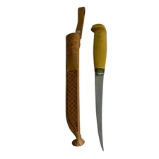 Vintage J. Marttiini FINLAND FINNISH Rapala FISH BONING FILET KNIFE w/SHEATH #2