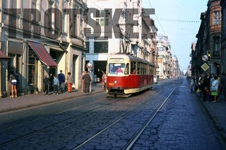 35mm Slide POLAND Lodz Tram Strassenbahn 953 c1976 Original Polish